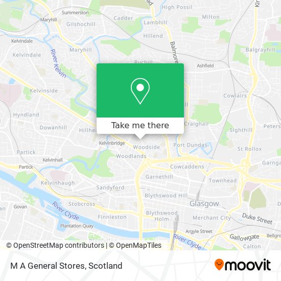 M A General Stores map