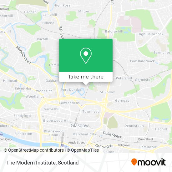 The Modern Institute map