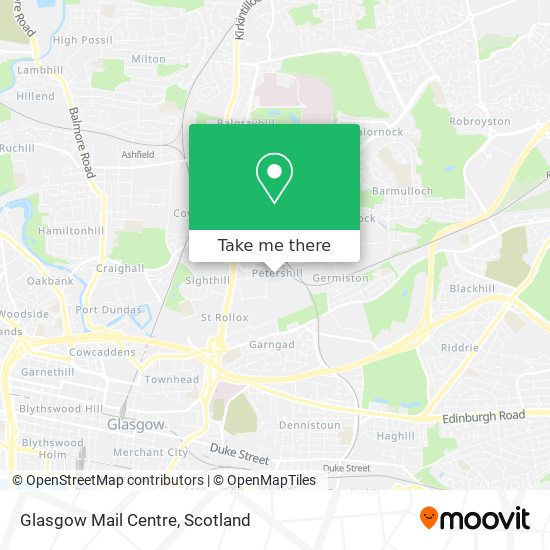Glasgow Mail Centre map