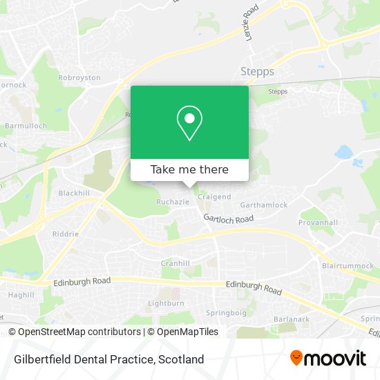 Gilbertfield Dental Practice map
