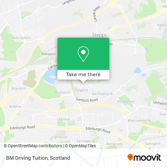BM Driving Tuition map