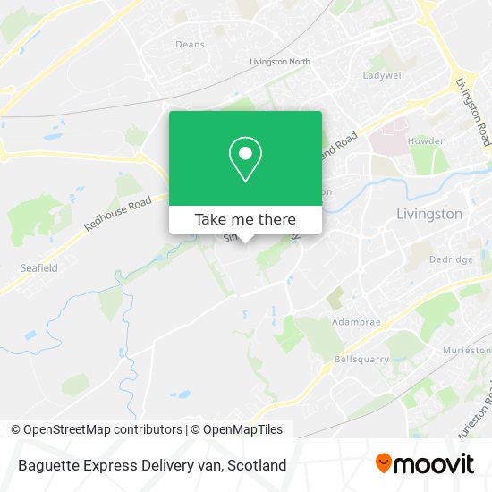 Baguette Express Delivery van map