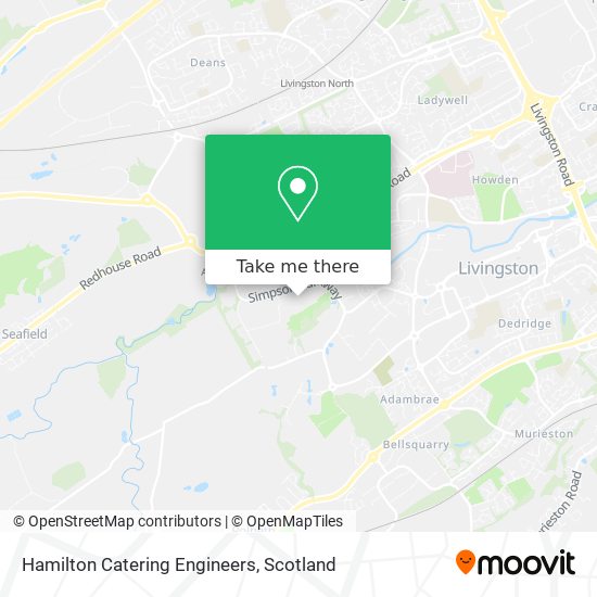 Hamilton Catering Engineers map