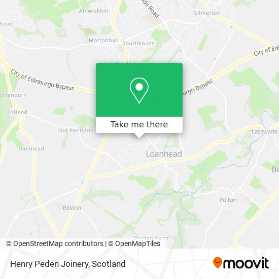 Henry Peden Joinery map