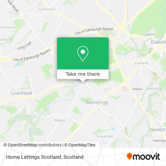 Home Lettings Scotland map
