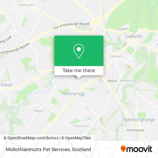 Midlothianmutts Pet Services map