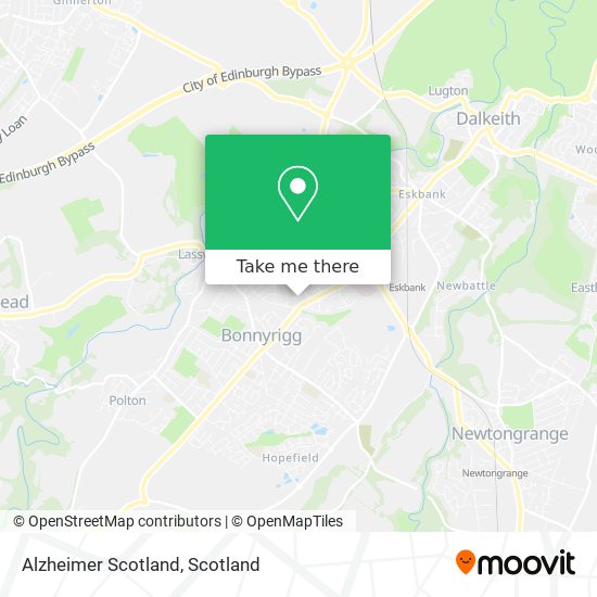 Alzheimer Scotland map