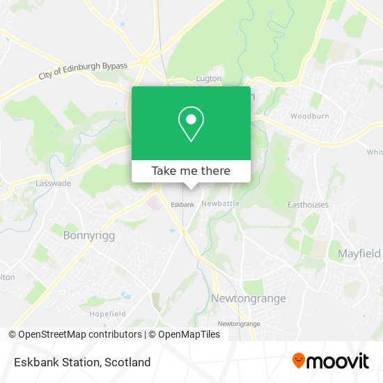 Eskbank Station map