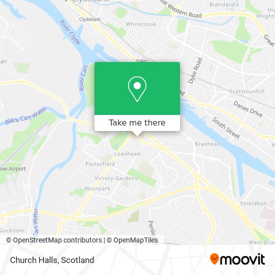 Church Halls map