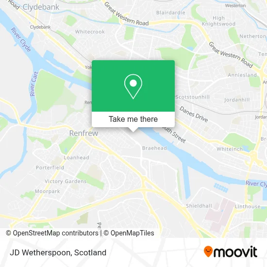 JD Wetherspoon map