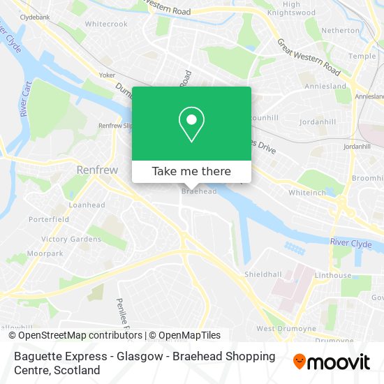 Baguette Express - Glasgow - Braehead Shopping Centre map