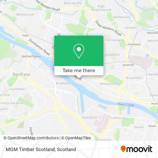 MGM Timber Scotland map