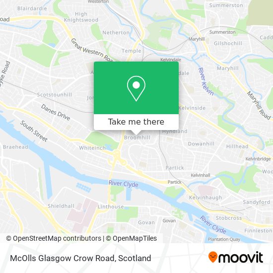 McOlls Glasgow Crow Road map