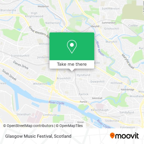 Glasgow Music Festival map