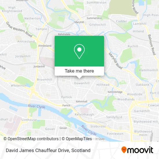 David James Chauffeur Drive map
