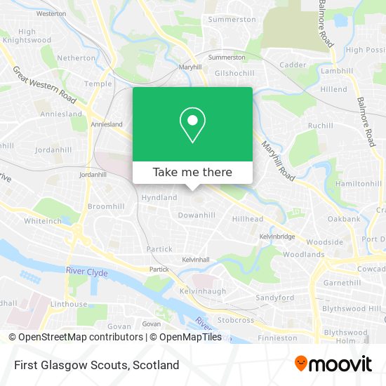 First Glasgow Scouts map