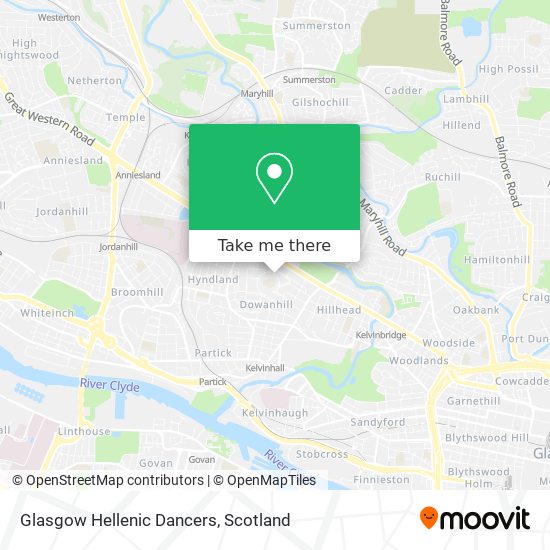 Glasgow Hellenic Dancers map