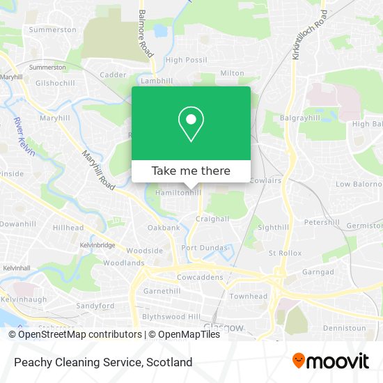 Peachy Cleaning Service map