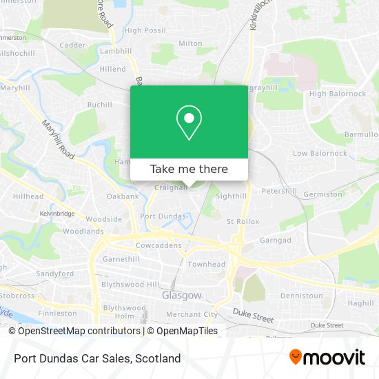 Port Dundas Car Sales map