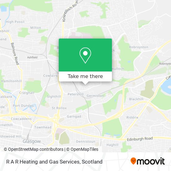 R A R Heating and Gas Services map