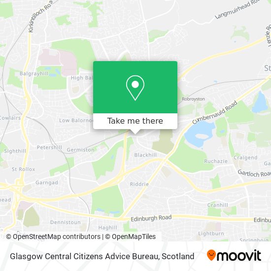Glasgow Central Citizens Advice Bureau map