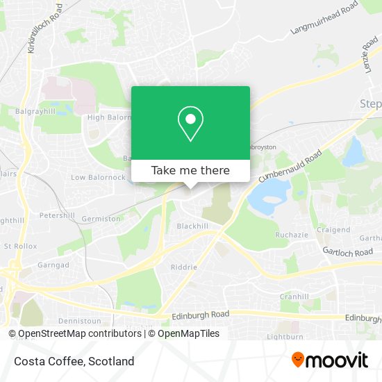 Costa Coffee map