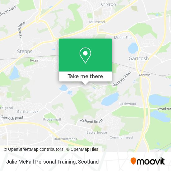 Julie McFall Personal Training map