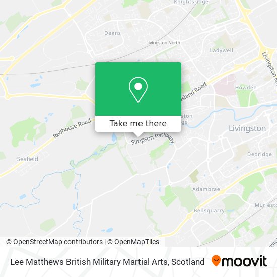 Lee Matthews British Military Martial Arts map