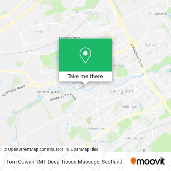 Tom Cowan RMT Deep Tissue Massage map