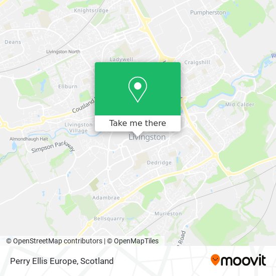 Perry Ellis Europe map