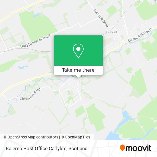 Balerno Post Office Carlyle's map