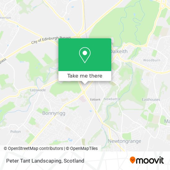 Peter Tant Landscaping map