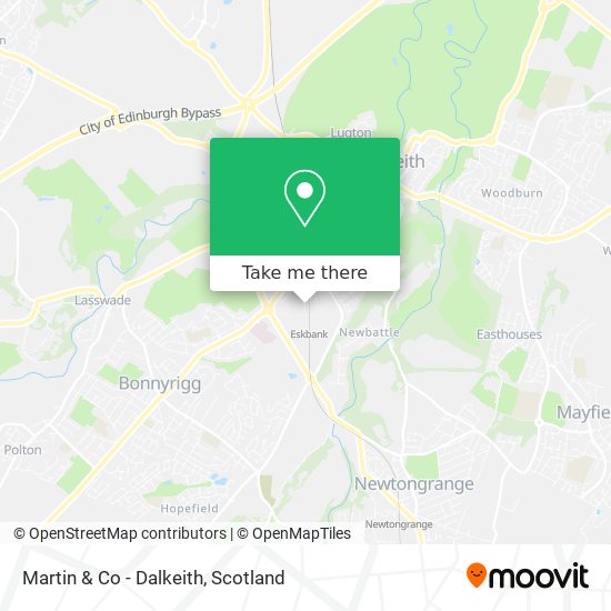 Martin & Co - Dalkeith map