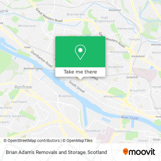 Brian Adam's Removals and Storage map