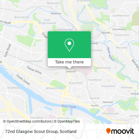 72nd Glasgow Scout Group map