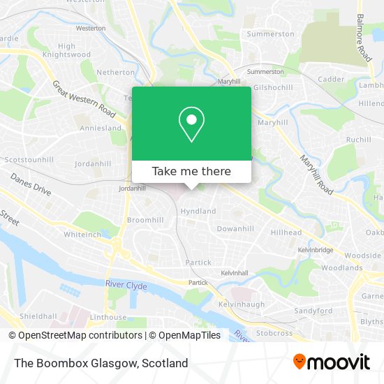 The Boombox Glasgow map