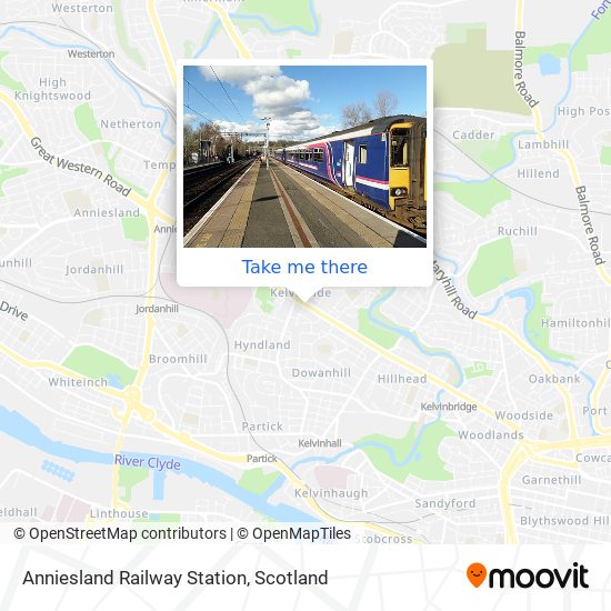 Anniesland Railway Station map