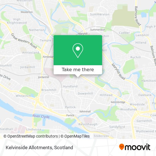 Kelvinside Allotments map