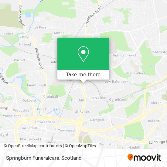 Springburn Funeralcare map