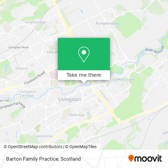 Barton Family Practice map