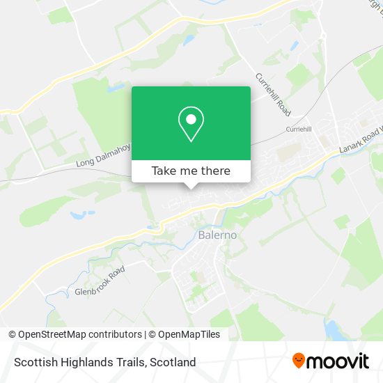 Scottish Highlands Trails map