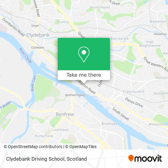 Clydebank Driving School map