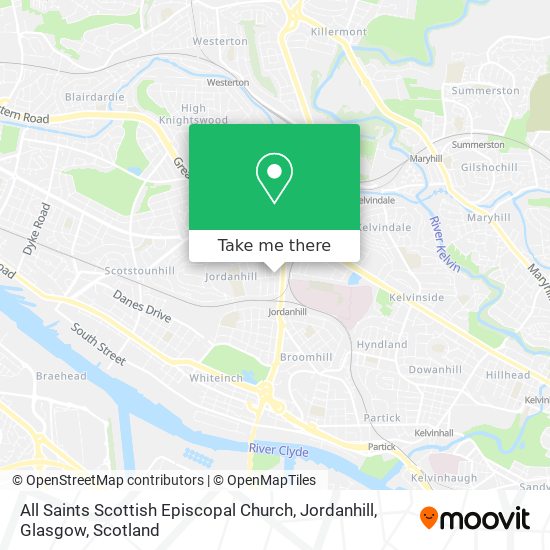 All Saints Scottish Episcopal Church, Jordanhill, Glasgow map