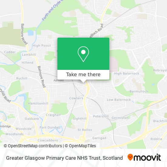 Greater Glasgow Primary Care NHS Trust map