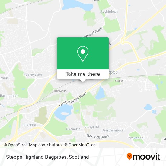 Stepps Highland Bagpipes map