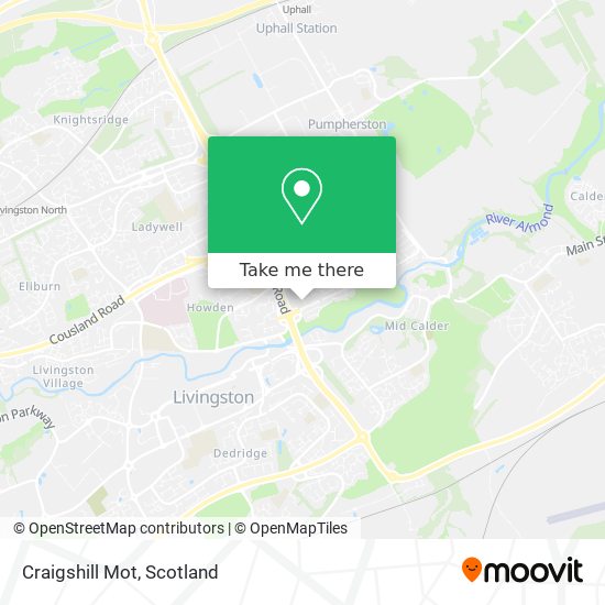 Craigshill Mot map