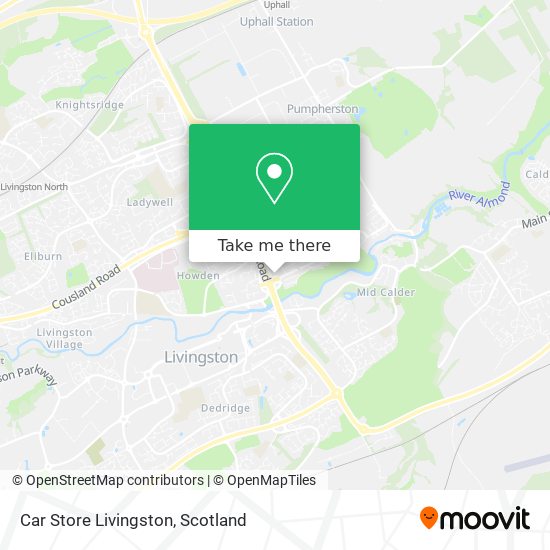 Car Store Livingston map