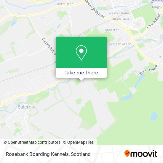 Rosebank Boarding Kennels map