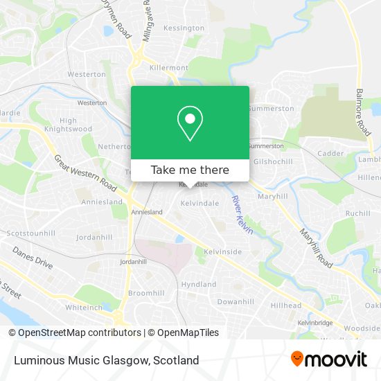 Luminous Music Glasgow map