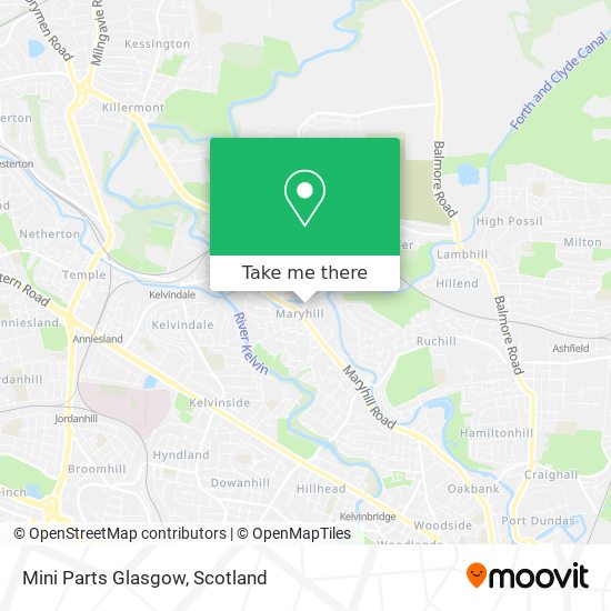 Mini Parts Glasgow map